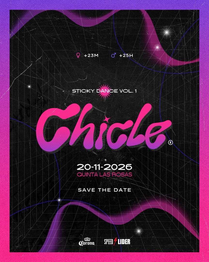 Flyer de Chicle, Sticky Dance Vol. 1, 20 de noviembre